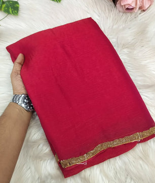 Most viral saree in Fandy silk fabric