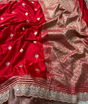 Authentic Banarasi premium mashru silk saree