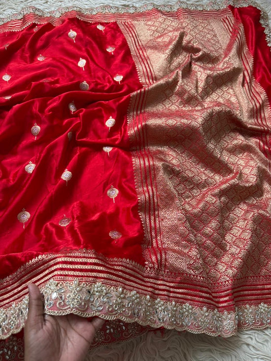 Authentic Banarasi premium mashru silk saree