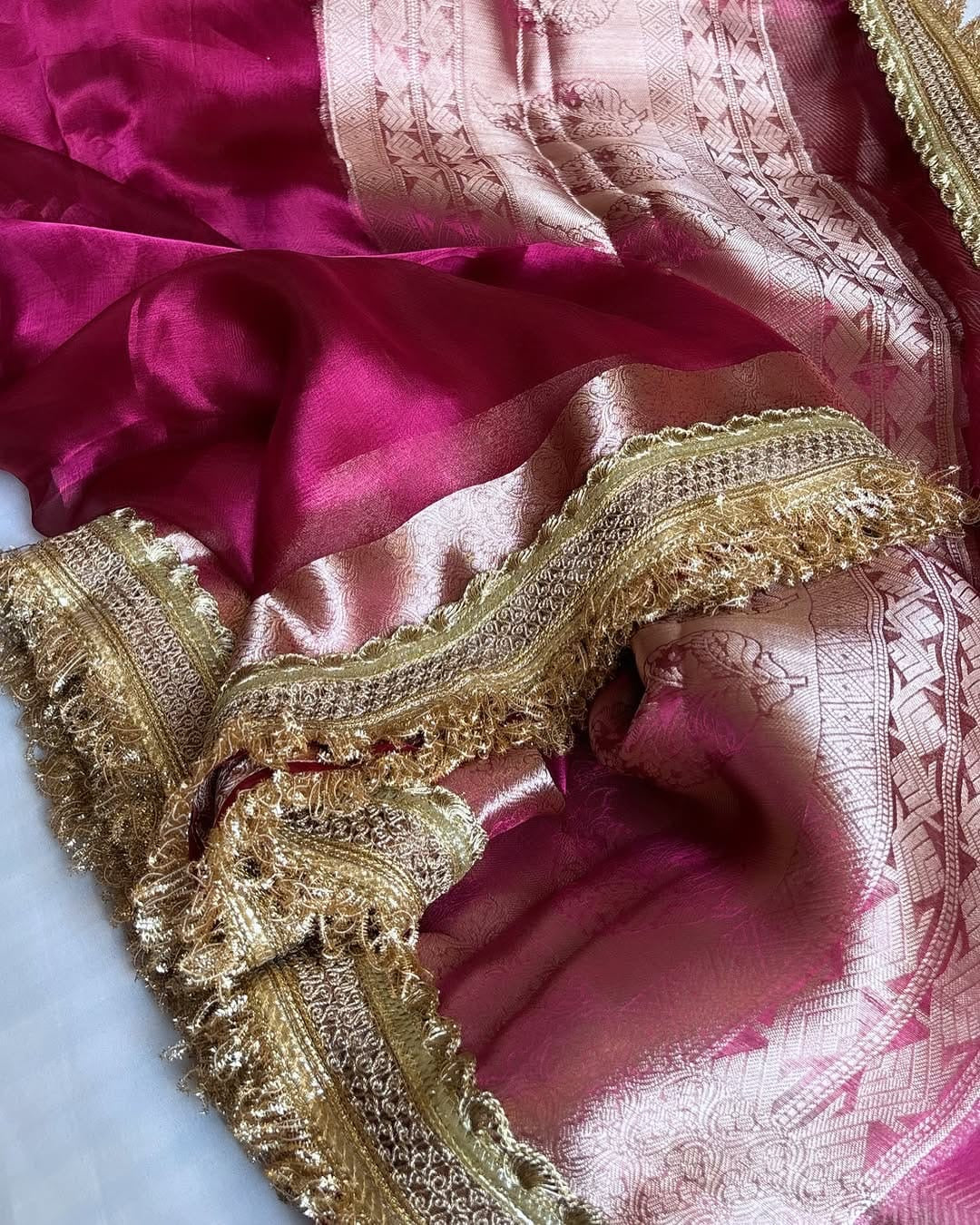 Maharani tissue silk saree