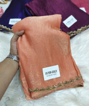 Most viral saree in Fandy silk fabric