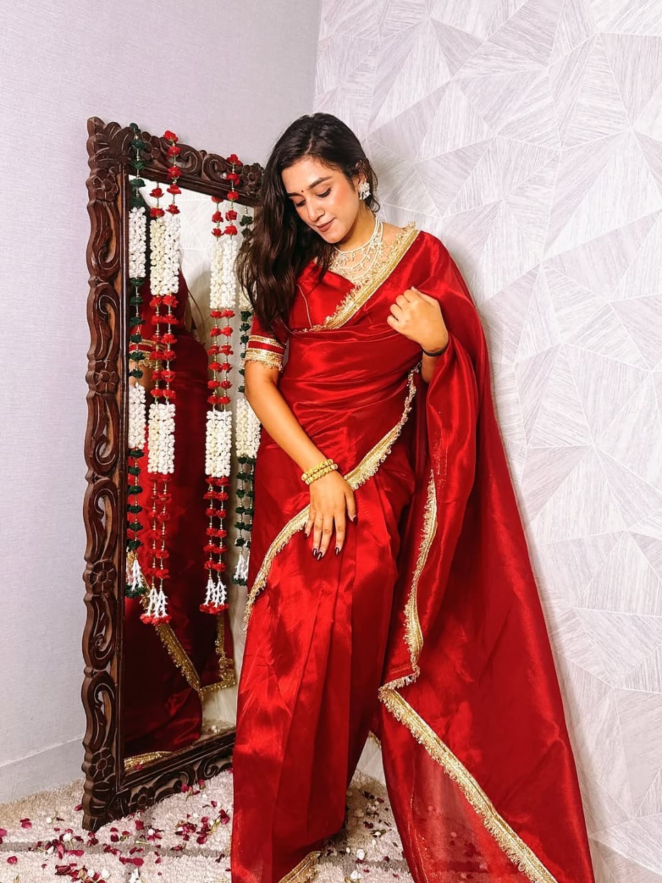 Banarasi soft Saree with customised name