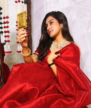 Banarasi soft Saree with customised name