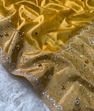 Premium tissue Ghoongru saree