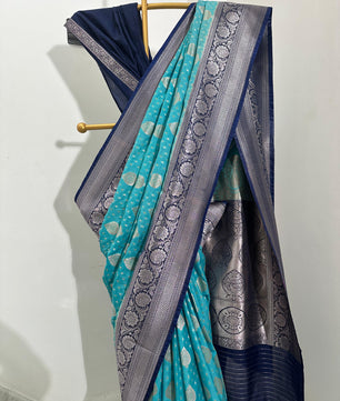 Premium katan georgette saree
