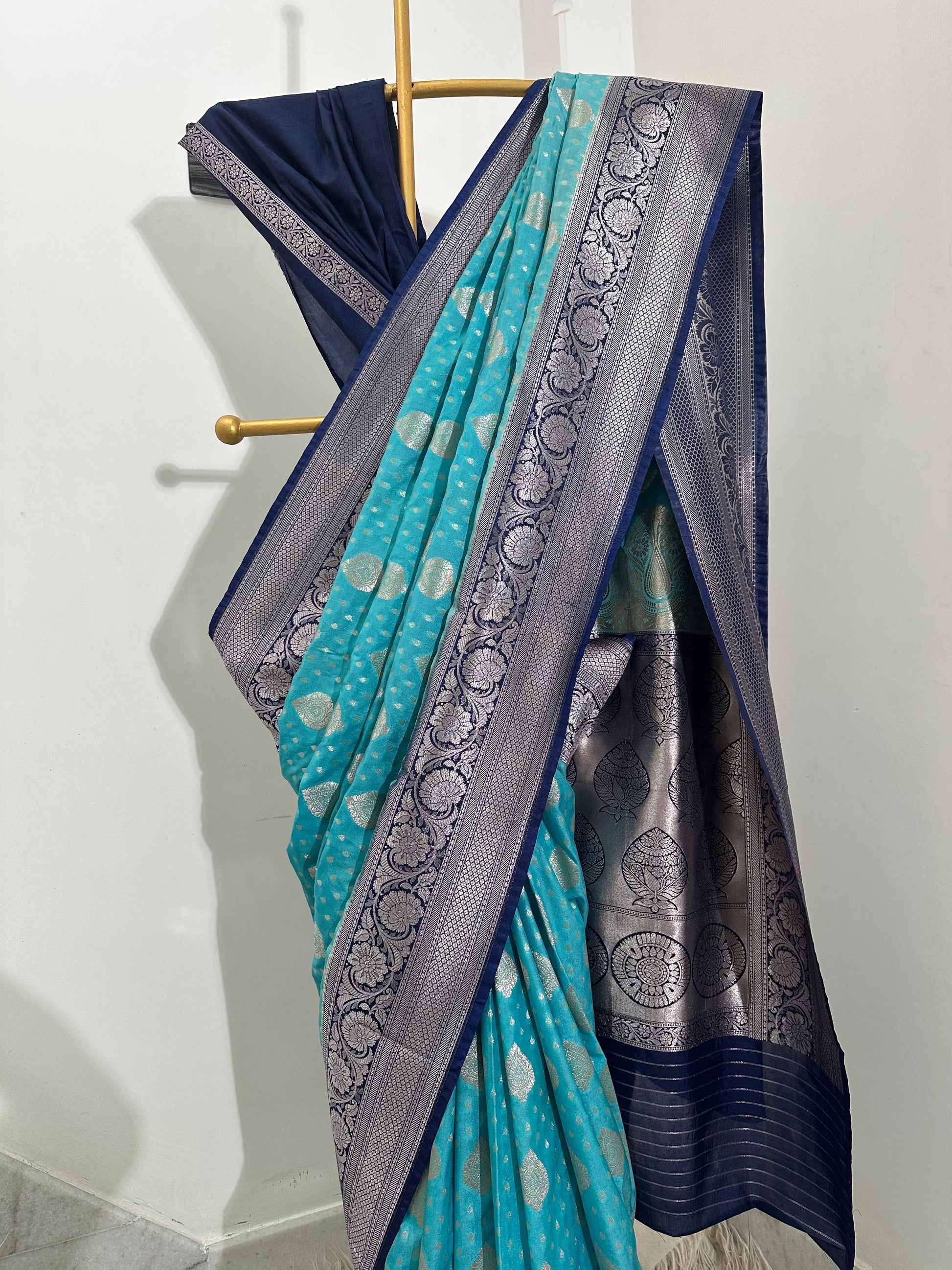 Premium katan georgette saree