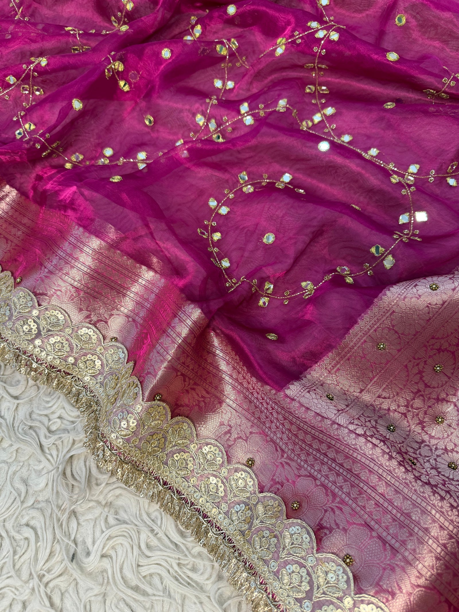 Pure Banarasi Tissue Saree by Sareewala