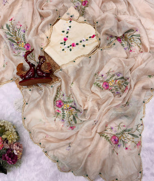 Fresh Arrival – Handwork Elegance Saree￼