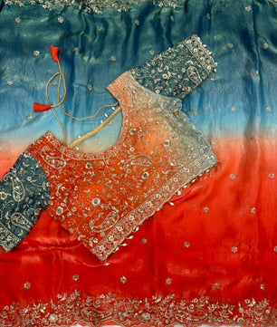 Soft Fandy satin saree