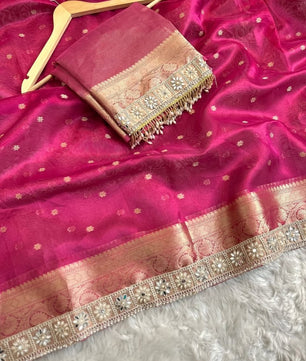 Banarsi soft tissue silk saree