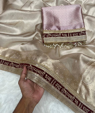 Karwachauth special collection in glass tissue silk