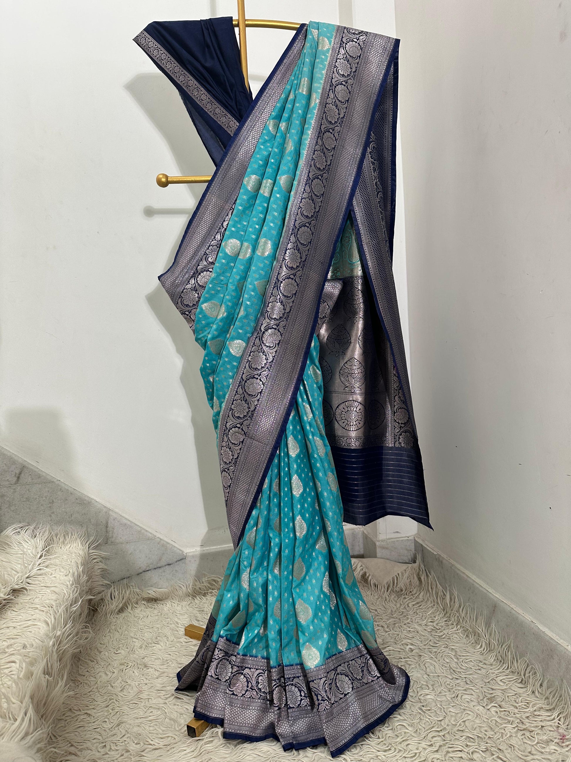 Premium katan georgette saree