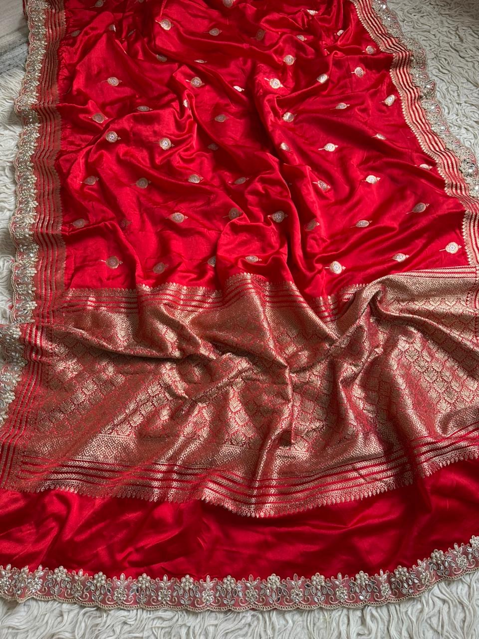Authentic Banarasi premium mashru silk saree