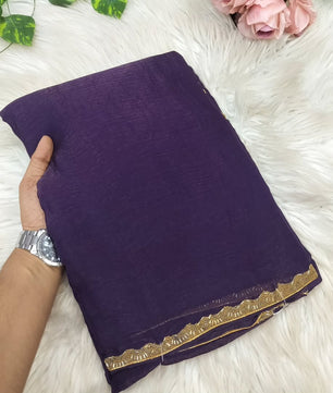 Most viral saree in Fandy silk fabric