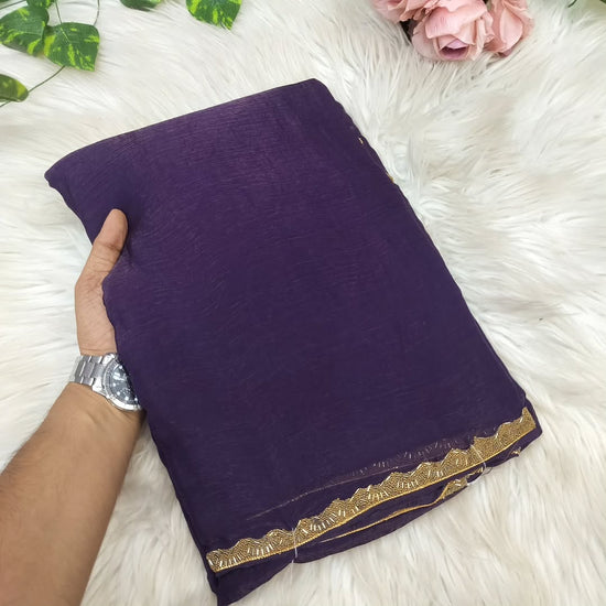 Most viral saree in Fandy silk fabric