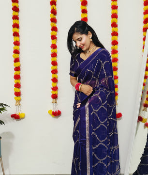 Pure Viscose Georgette Saree