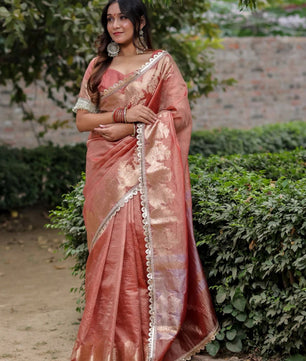 Banarasi soft tissue silk saree