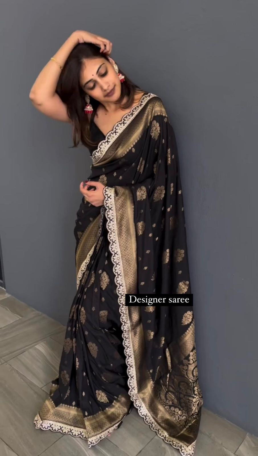 Designer Saree on Kota Silk Febric