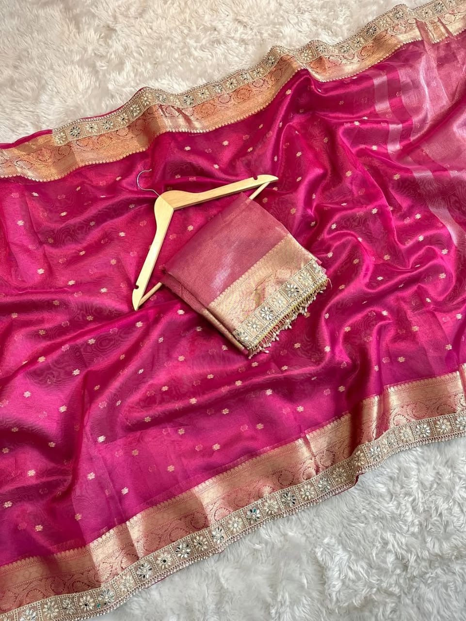Banarsi soft tissue silk saree