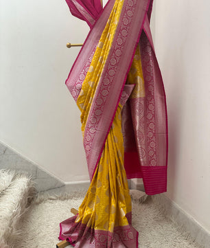 Premium katan georgette saree