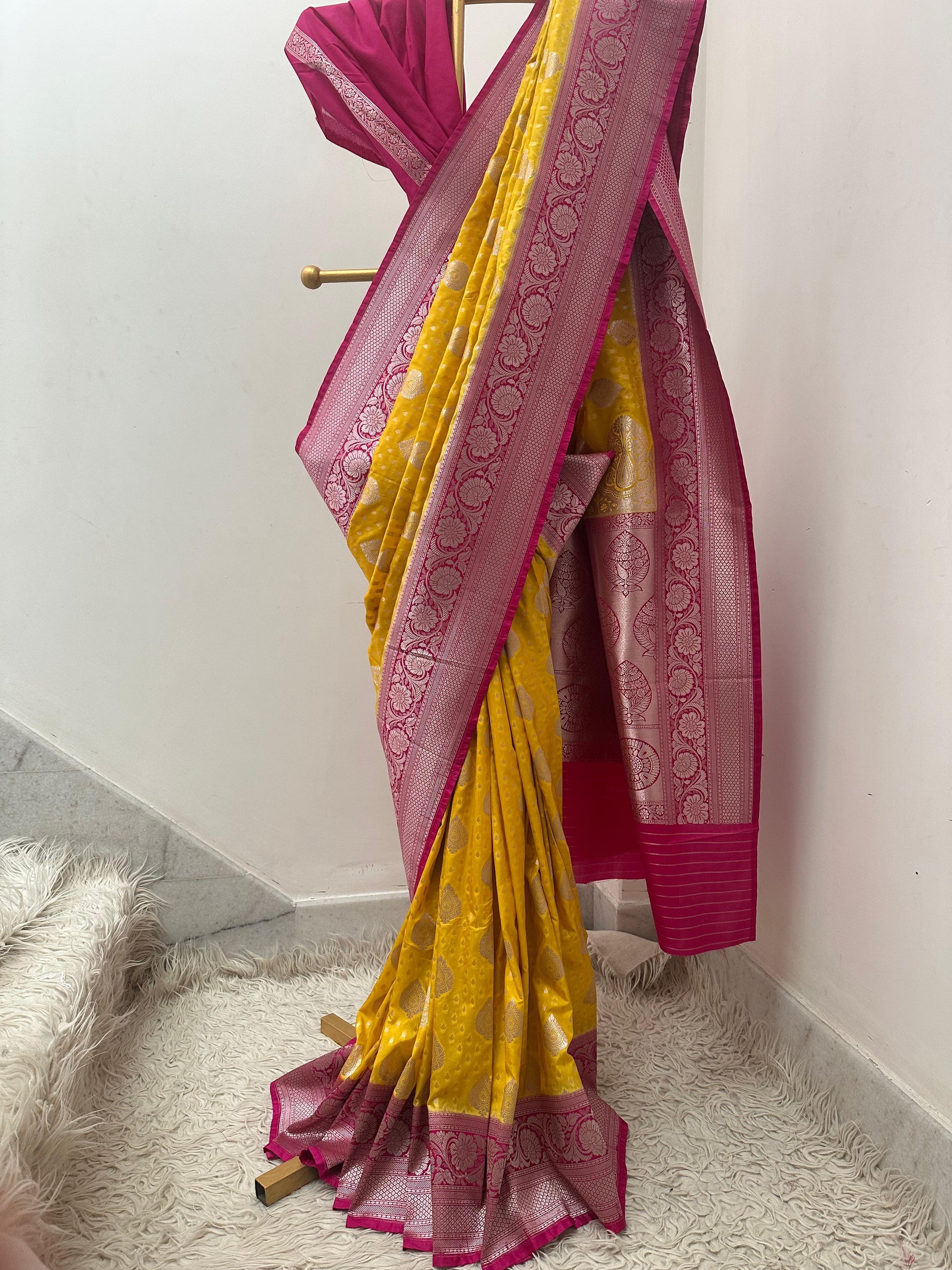 Premium katan georgette saree