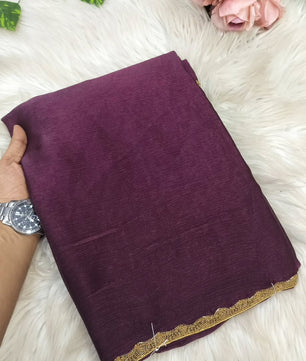 Most viral saree in Fandy silk fabric