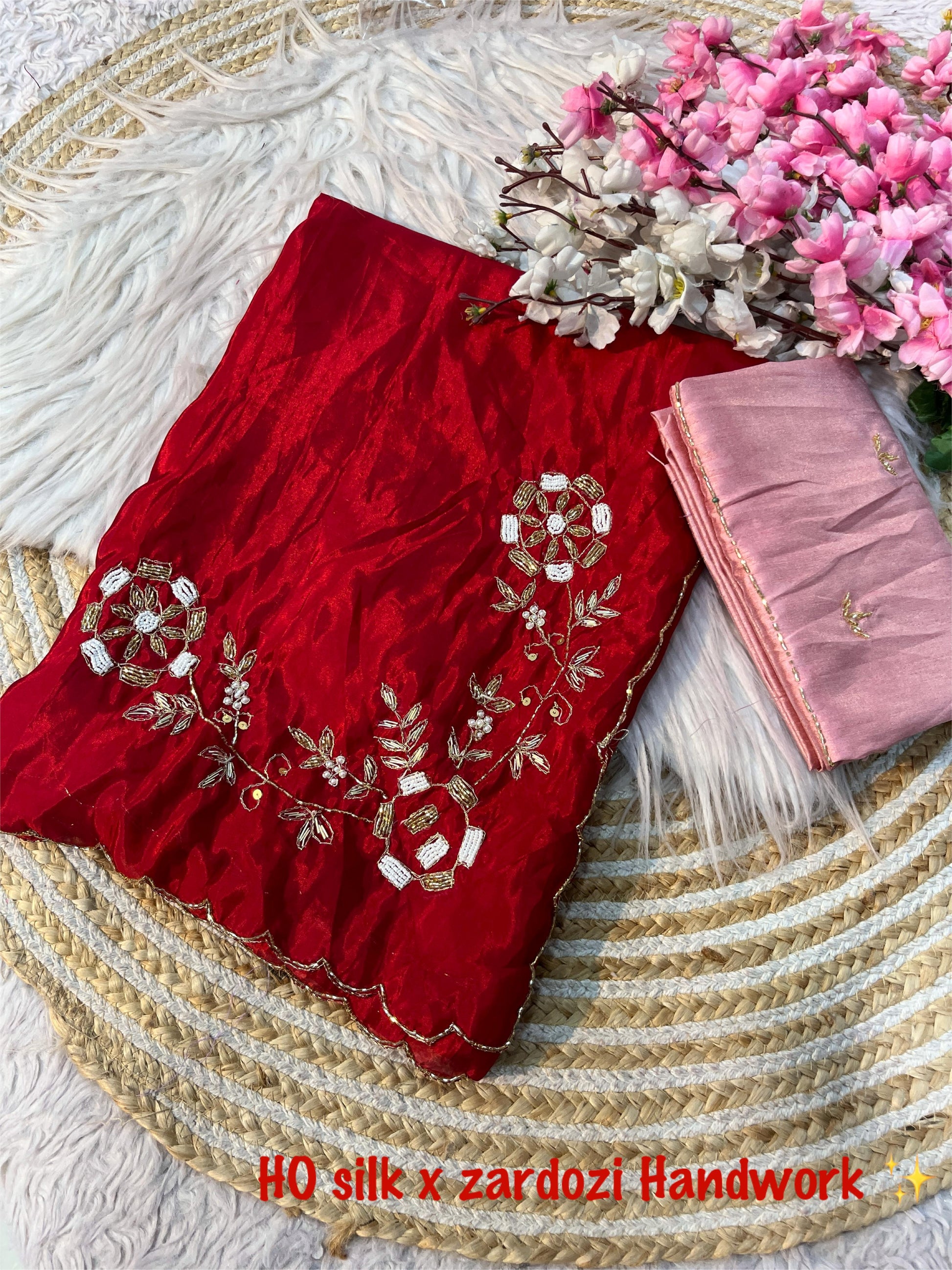 Premium saree in soft shine silk fabric