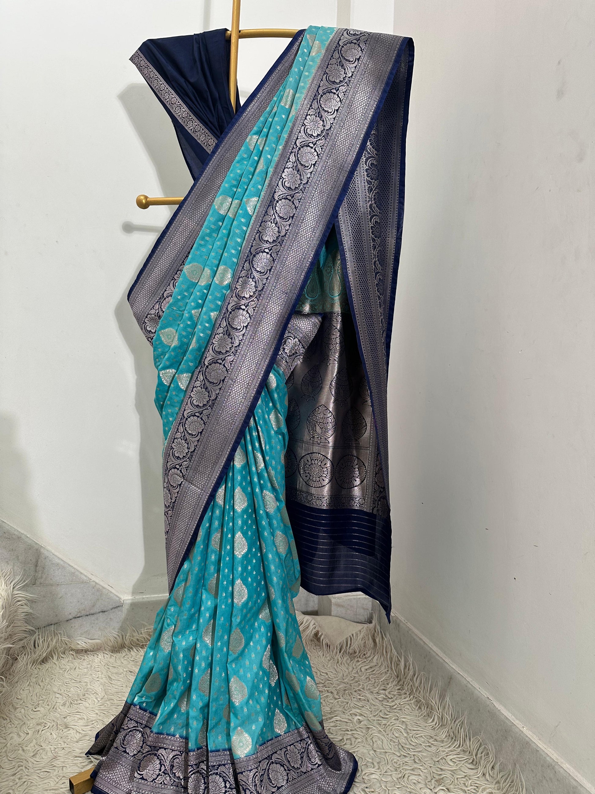 Premium katan georgette saree