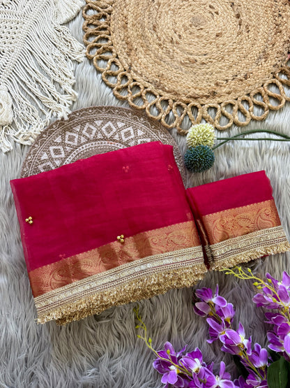 Premium saree with all over Ghungroo work