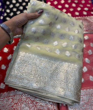 Viscose Georgette Saree With running Blouse