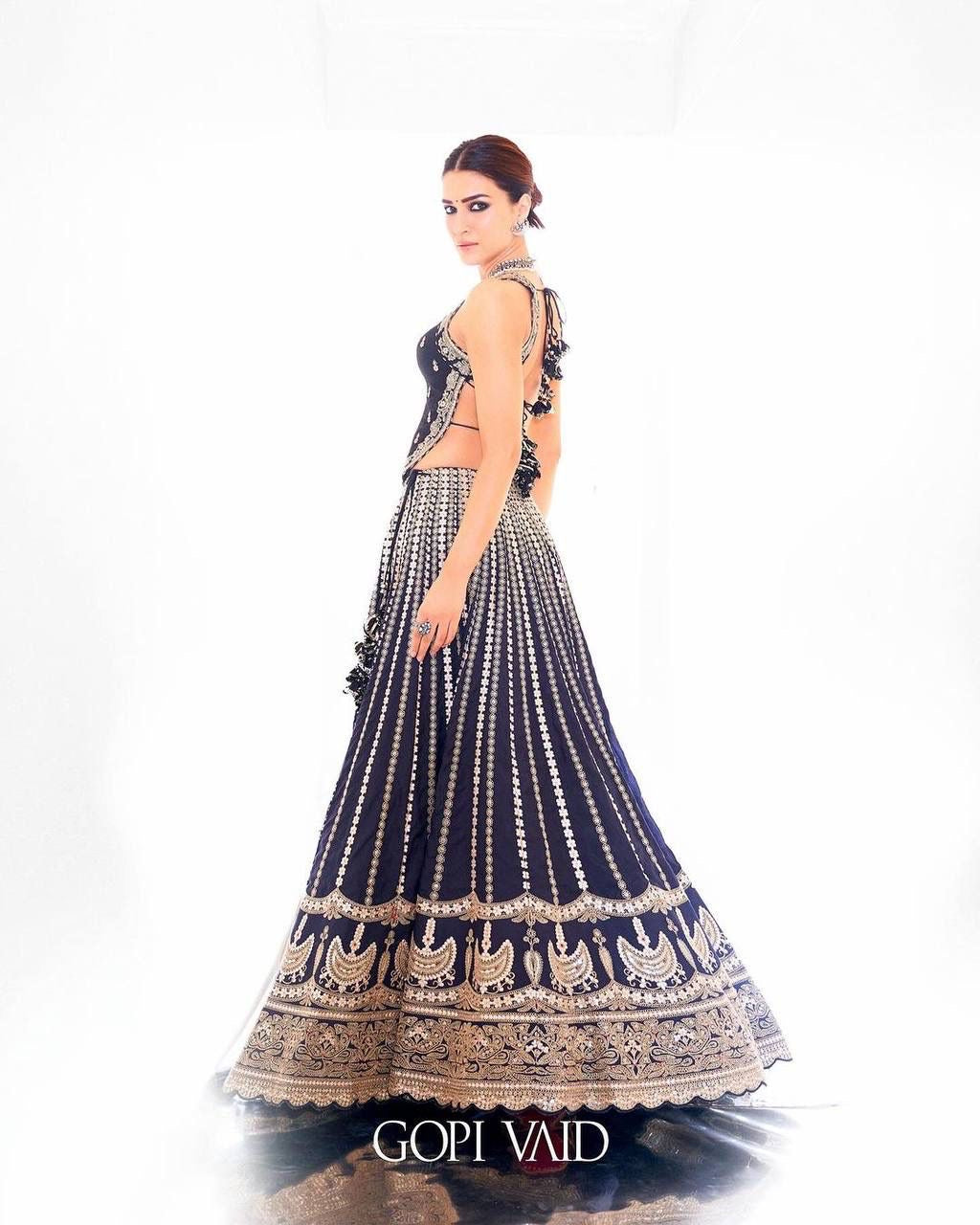 BRIDAL WEAR HEAVY EMBROIDERED CODING SEQUENCE & PAPER MIRROR WORK LEHENGAS CHOLI WITH DUPATTA*