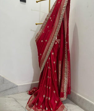 Authentic Banarasi premium mashru silk saree