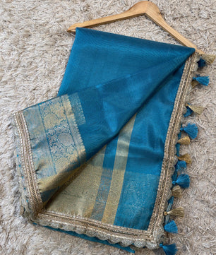 Banarasi Tissue lace border Saree