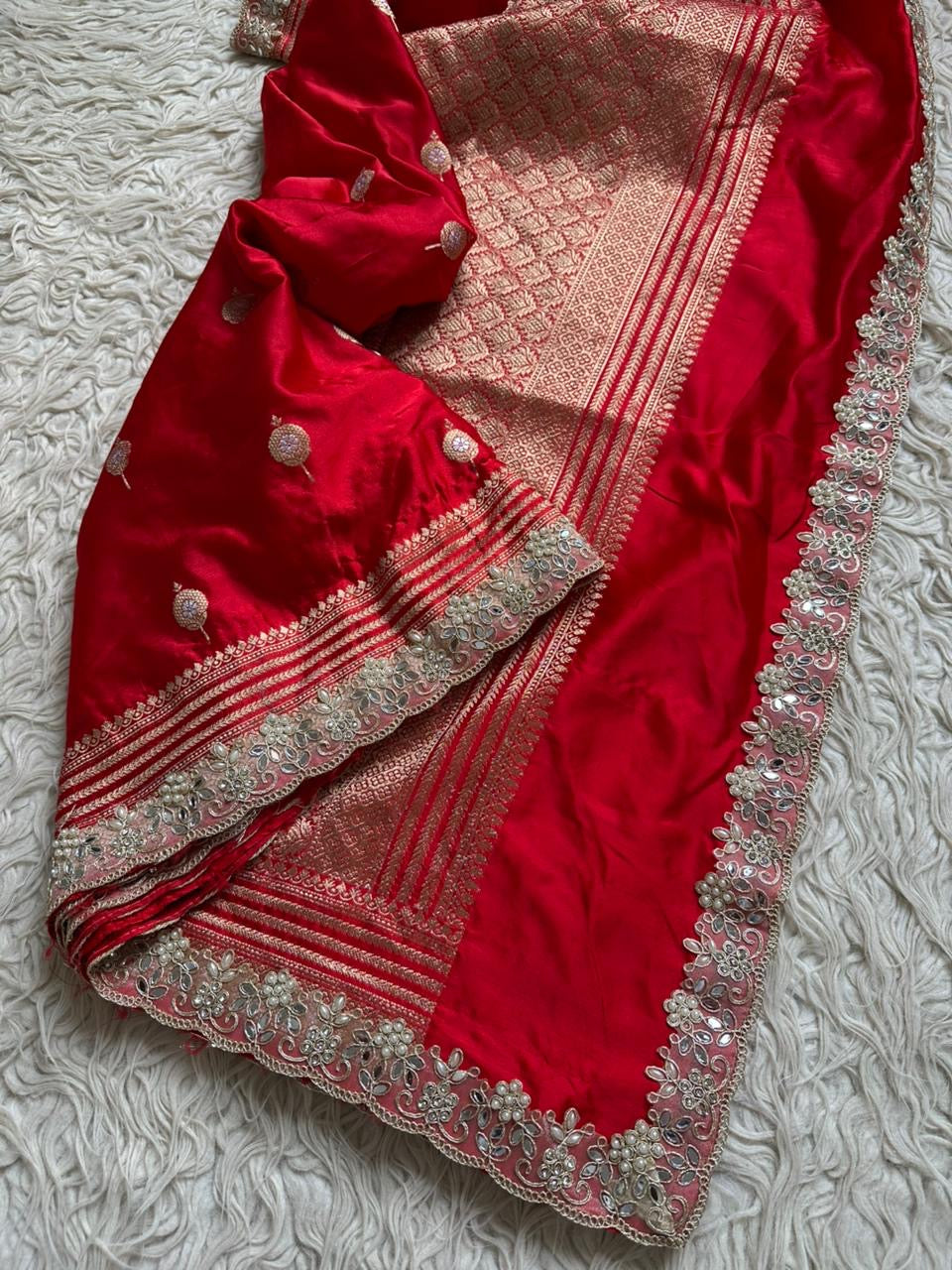 Authentic Banarasi premium mashru silk saree