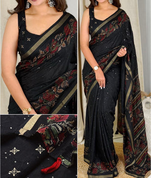 Premium saree in Kashmiri print