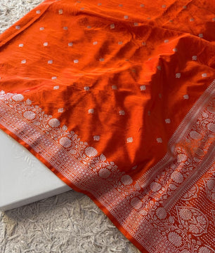 Handloom Banarasi Mashru Katan Silk Saree