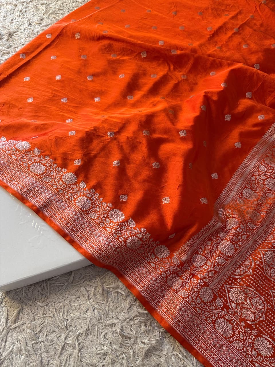 Handloom Banarasi Mashru Katan Silk Saree
