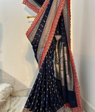 Authentic Banarasi premium mashru silk saree