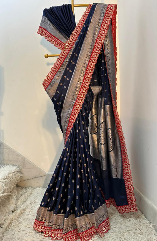 Authentic Banarasi premium mashru silk saree