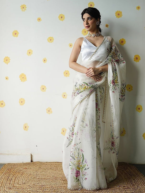 Fresh Arrival – Handwork Elegance Saree￼