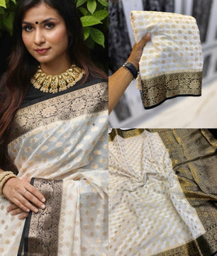 Premium banarasi Georgette silk saree