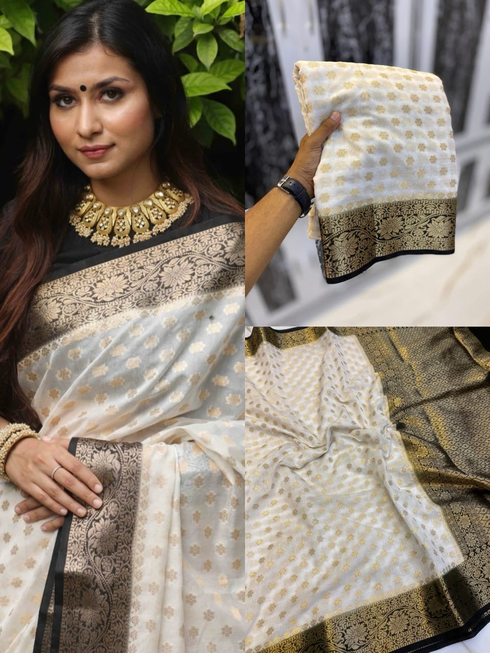 Premium banarasi Georgette silk saree