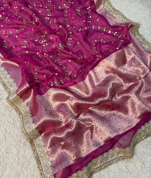 Pure Banarasi Tissue Saree by Sareewala