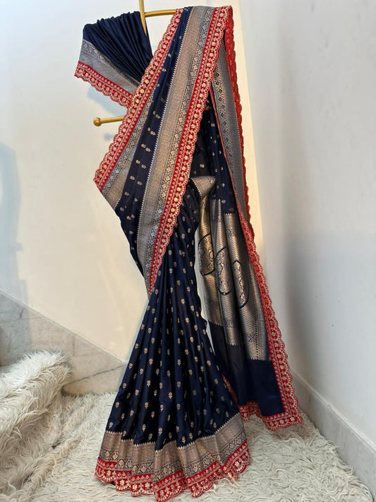 Authentic Banarasi premium mashru silk saree
