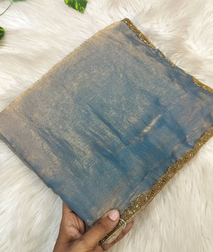 Most viral saree in Fandy silk fabric