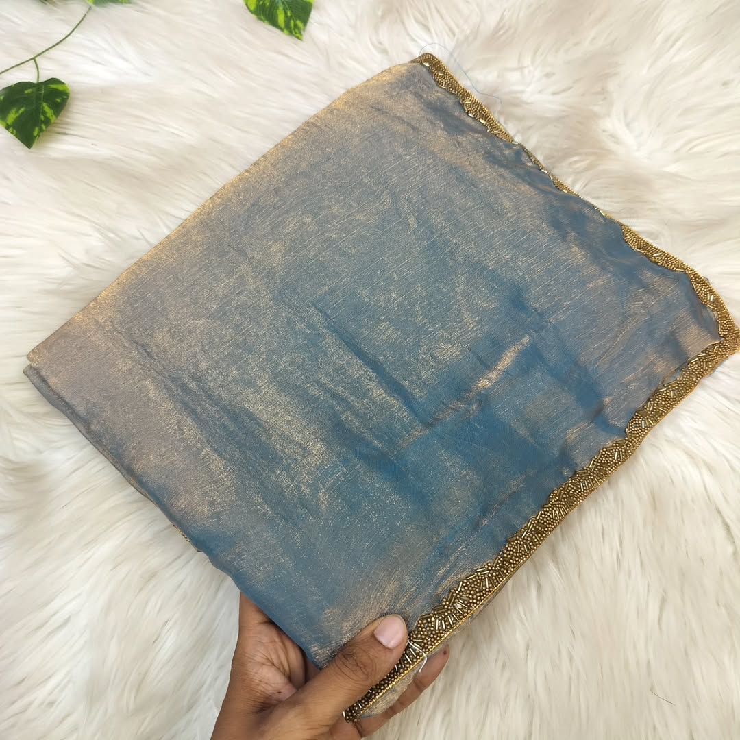 Most viral saree in Fandy silk fabric