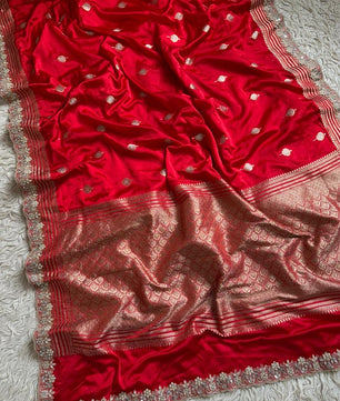 Authentic Banarasi premium mashru silk saree