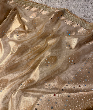 Natural Colour Banarasi Katan Tissue Silk Saree