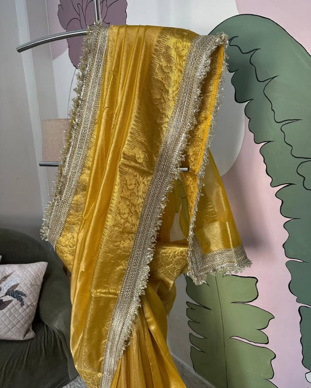 Pure Banarasi tissue silk saree