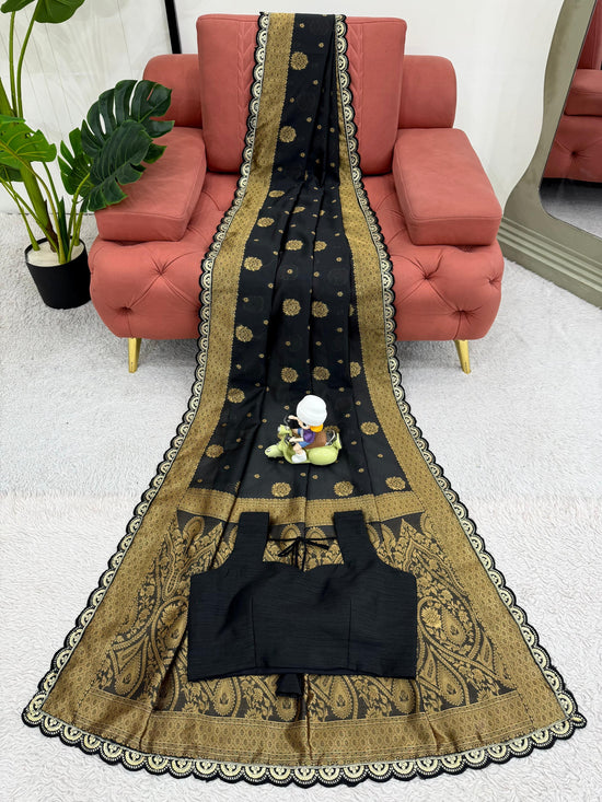 Designer Saree on Kota Silk Febric